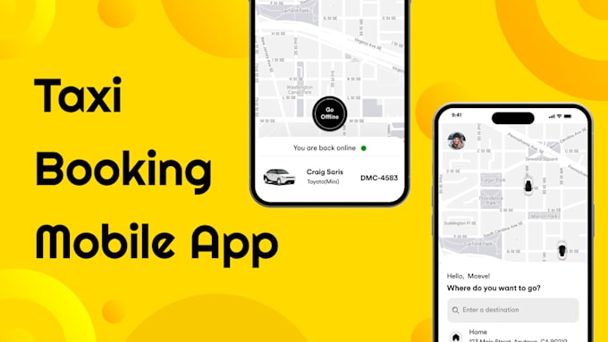 Gig Preview - Create uber clone taxi app uberpool blabla car clone carpool ride share app,lyft