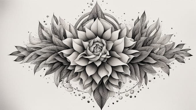 Gig Preview - Draw dotwork illustration for tattoo design