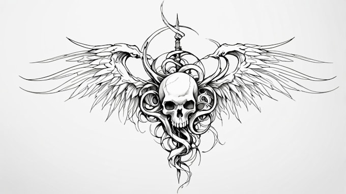 Bestseller - draw custom attractive tattoo design illustrations