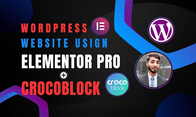 Gig Preview - Create a dynamic wordpress website using elementor pro crocoblock