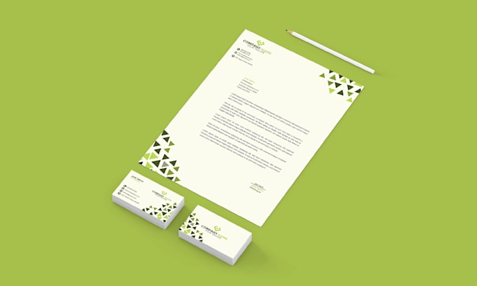 Gig Preview - Design professional business card letterhead and stationary for your brand