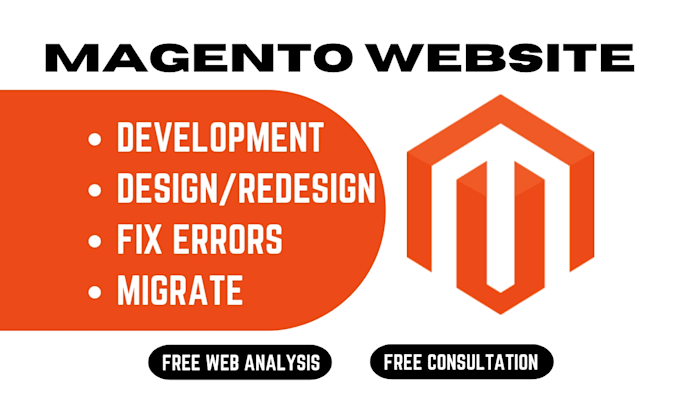 Gig Preview - Develop or fix magento 2 ecommerce service business website