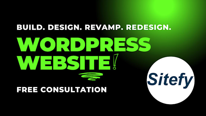 Gig Preview - Build, rebuild, redesign wordpress website design or wordpress elementor