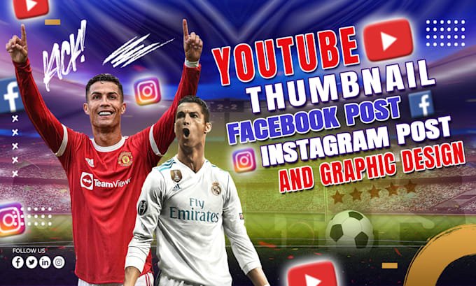 Gig Preview - Create attractive eye catching social media thumbnail design