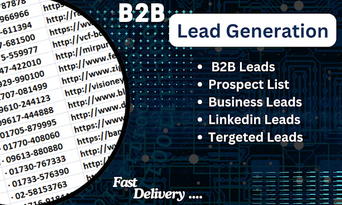 Gig Preview - B2b lead generation and targeted email list building