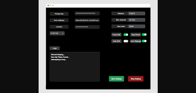 Gig Preview - Develop solana front running bot,volume bot,sniper bot,arbitrage crypto trading