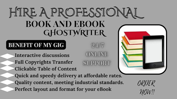 Gig Preview - Be your nonfiction book and ebook ghostwriter, content writing, amazon kindle