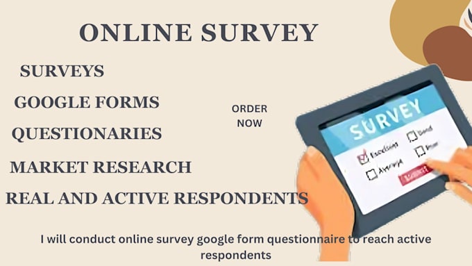 Gig Preview - Conduct online survey google form questionnaire to reach active respondents