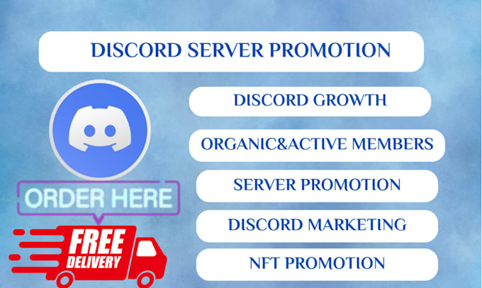 Gig Preview - Do discord server promotion, discord server growth, discord server promotion