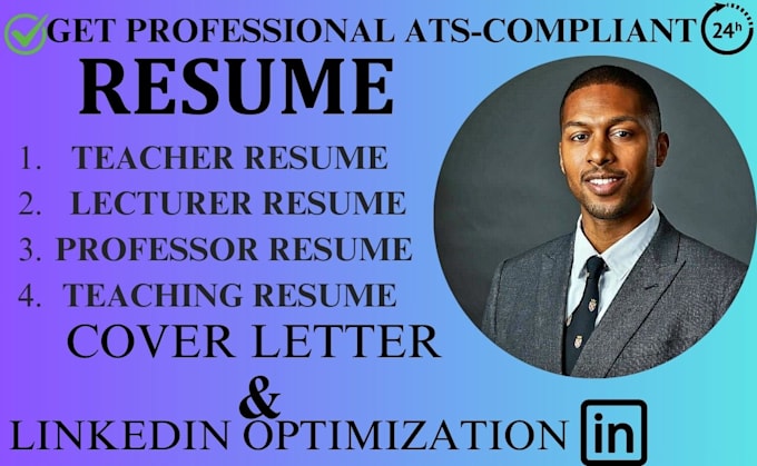 Gig Preview - Craft a teacher resume, professional resume, teaching resume and resume writing