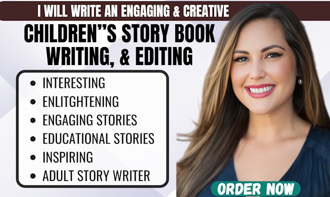 Gig Preview - Ghostwrite children story book, kids story, be your story book ghostwriter, kids