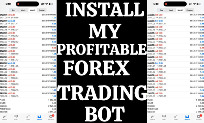 Gig Preview - Install an automated trading robot ea, forex ea robot, hft bot, forex ea bot