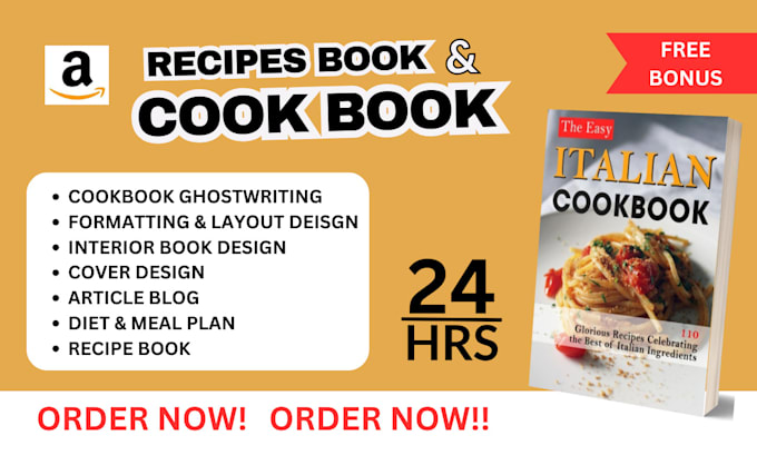 Bestseller - do professional recipe writing, meal planning, indesign, and book formatting