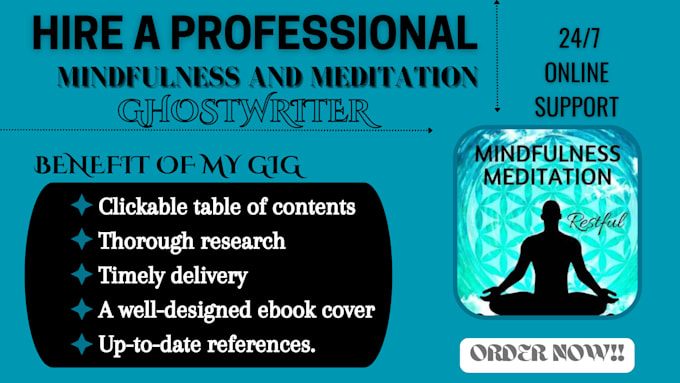 Gig Preview - Be your yoga, mindfulness and meditation, wellness , medical, ebook ghostwriter