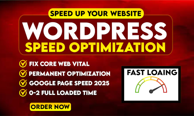 Gig Preview - Speed up your wp website in just 4 hours