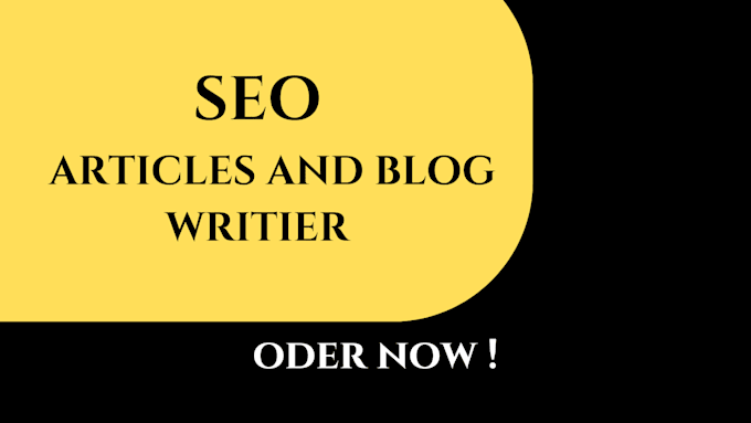 Gig Preview - Do SEO article writing, blog post writing or content writing