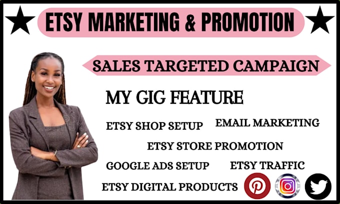 Gig Preview - Do etsy shop promotion campaigns to boost etsy sales