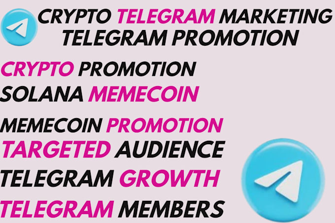 Gig Preview - Grow crypto telegram promotion crypto telegram marketing telegram subscribers