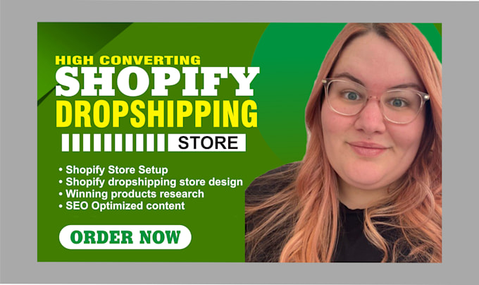 Gig Preview - Create shopify dropshipping store, build shopify store, ecommerce website design