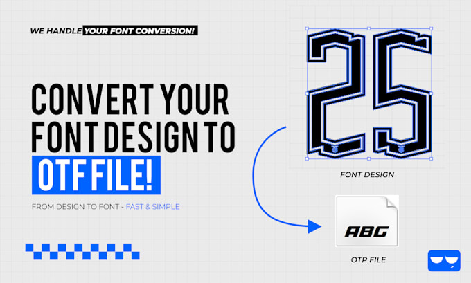 Bestseller - convert your unique alphabet design into otf file