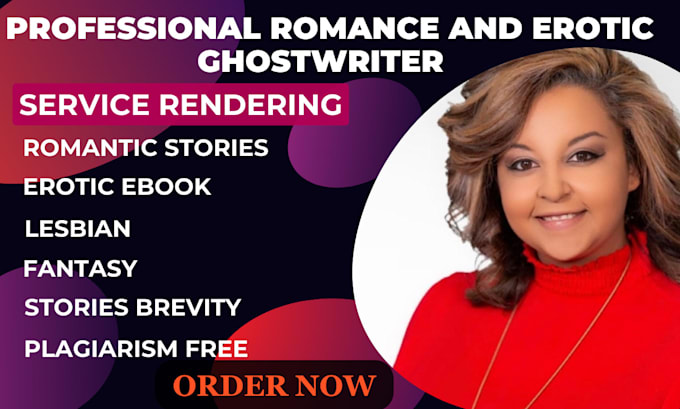 Bestseller - be your ghostwriter for your erotic, romantic, love stories