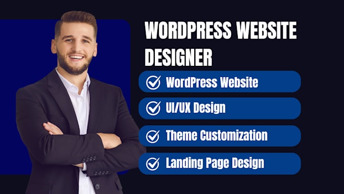 Gig Preview - Design professional wordpress website design, wordpress website maintenance, SEO