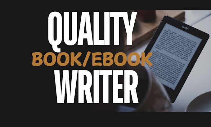 Gig Preview - Be your quality book and ebook writer