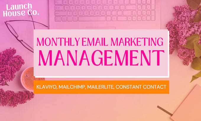 Gig Preview - Be your monthly email marketing manager for mailerlite, mailchimp, or klaviyo