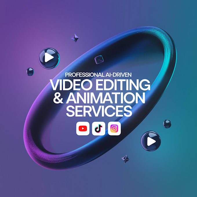 Gig Preview - Edit instagram reels youtube shorts tiktok videos with ai or 3d motion graphics