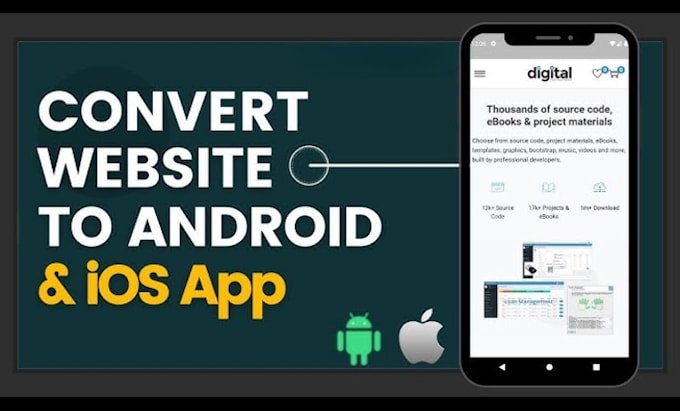 Gig Preview - Convert any website into android and IOS app