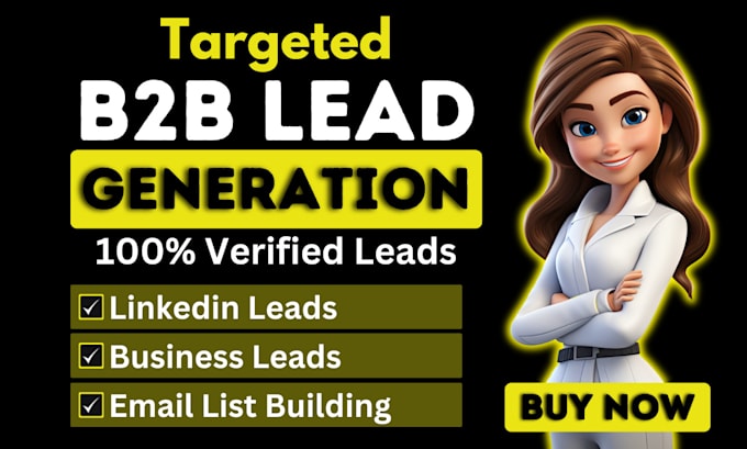 Gig Preview - Do b2b lead generation, prospect list, map scraping, niche targeted lead collect