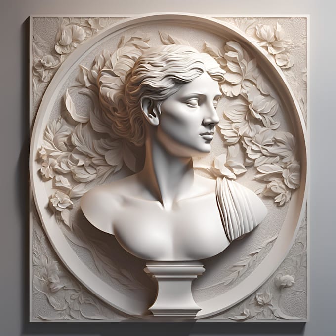 Bestseller - 3d bas relief 3d medallion 3d coin design character modeling 3d wall art design