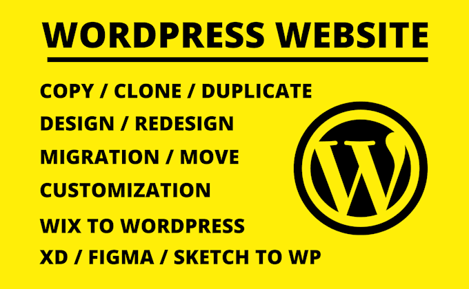 Gig Preview - Build, rebuild, design, redesign, clone, fix, edit or revamp wordpress website