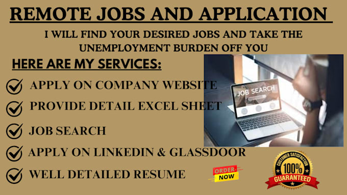 Gig Preview - Find job,search and apply for remote jobs using reverse recruit, resume writing