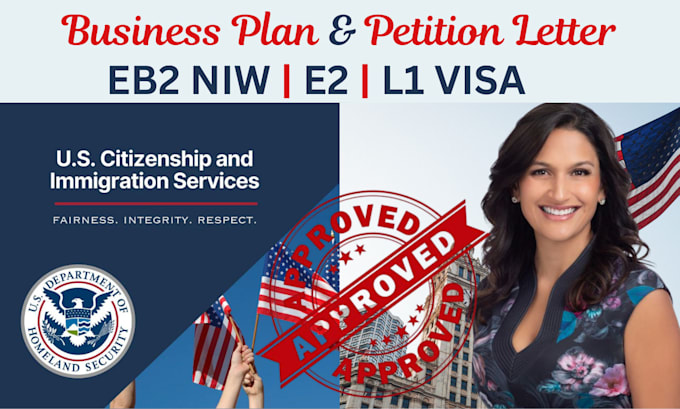 Gig Preview - Write usa immigration business plan petition letter for e2 eb2 niw l1 visa