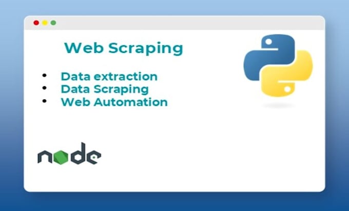 Gig Preview - Web extraction, web automation with python