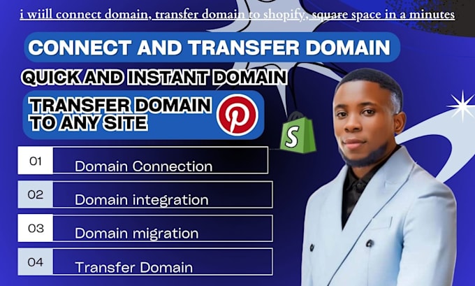 Gig Preview - Connect transfer domain to shopify, wix squarespace in  minutes