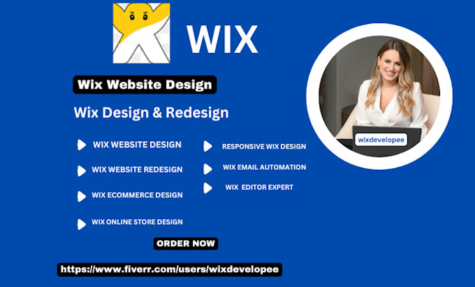 Gig Preview - Design a responsive custom wix website for your business