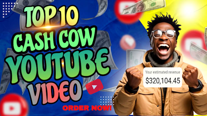 Gig Preview - Create top 10 cash cow faceless video and youtube automation