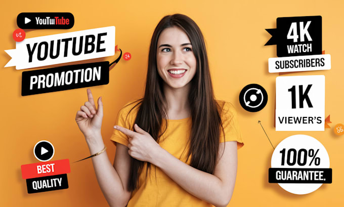 Gig Preview - Do organic youtube video channel promotion for monetization