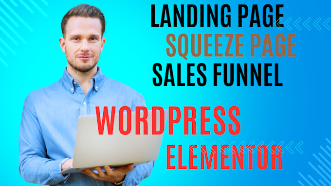 Gig Preview - Create a wordpress landing page design, squeeze page, sales page or sales