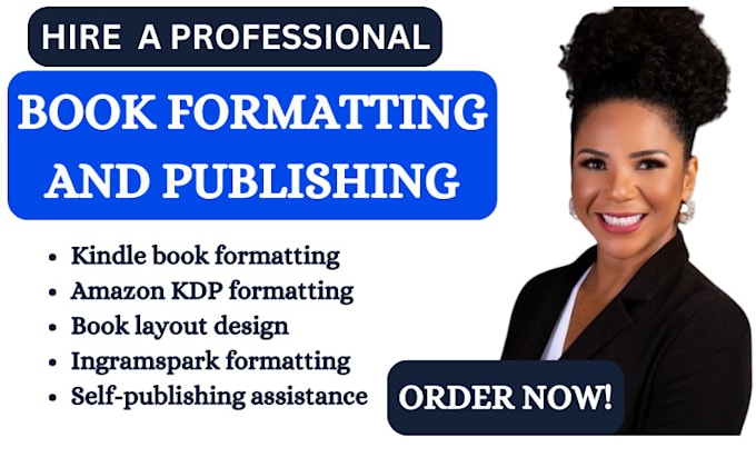 Gig Preview - Format and publish your book on amazon kindle kdp, barnes and noble, ingramspark