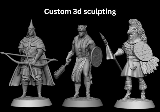 Bestseller - 3d sculpt custom action figures miniature figurine 40k zbrush stl tabletop blend