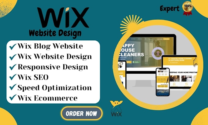 Gig Preview - Do wix website wix seo wix website design wix blog wix design wix ecommerce wix