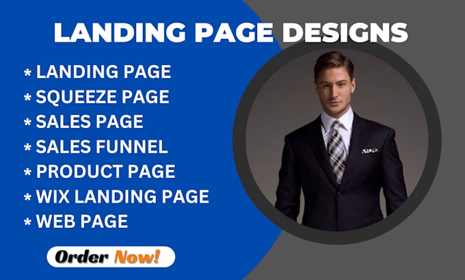 Gig Preview - Design a good landing page, squeeze page, sales page for you