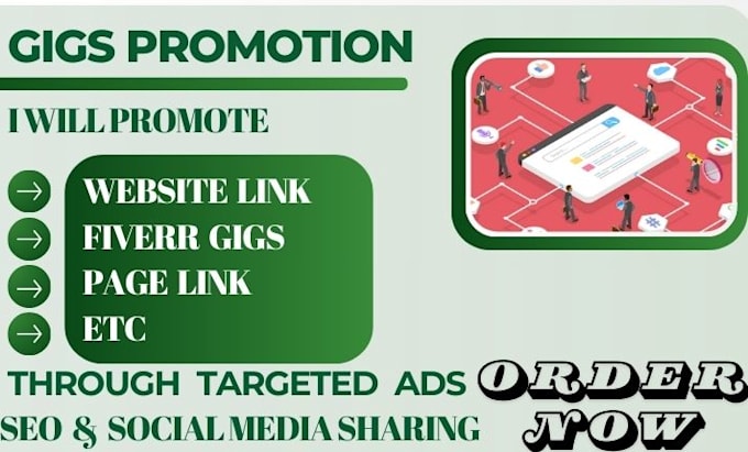 Gig Preview - Promote your fiverr gig with targeted ads and twitter sharing