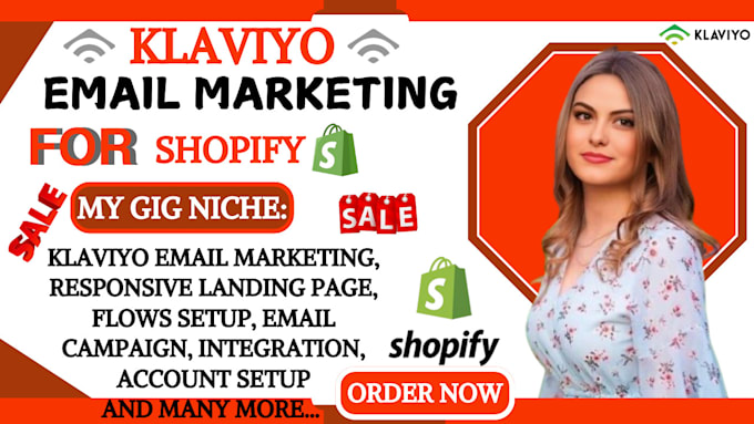 Gig Preview - Create an effective shopify klaviyo email marketing, email marketing