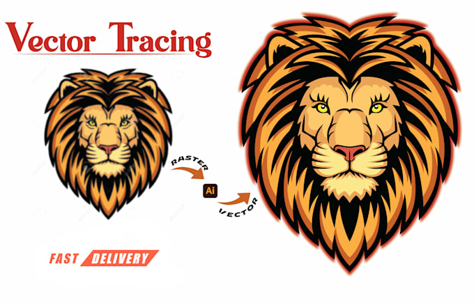 Gig Preview - Do convert files, vector tracing, redraw, trace logo or image in vector