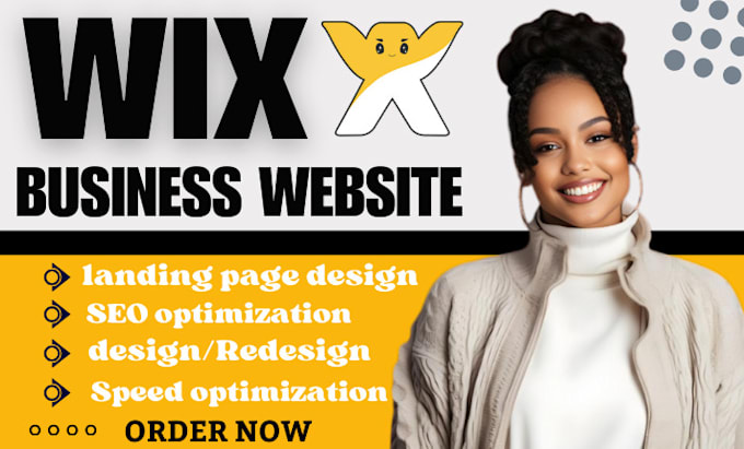 Gig Preview - Design wix website redesign wix business website