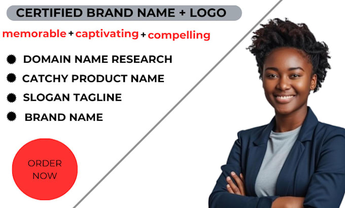 Gig Preview - Create remarkable business name and slogan with logo for your business